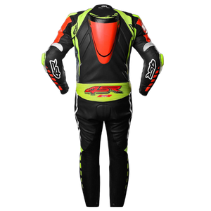 4SR Neon AR Motorcycle Racing Suit Back View