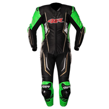 Load image into Gallery viewer, 4SR Monster Green AR Motorcycle Racing Suit Front View