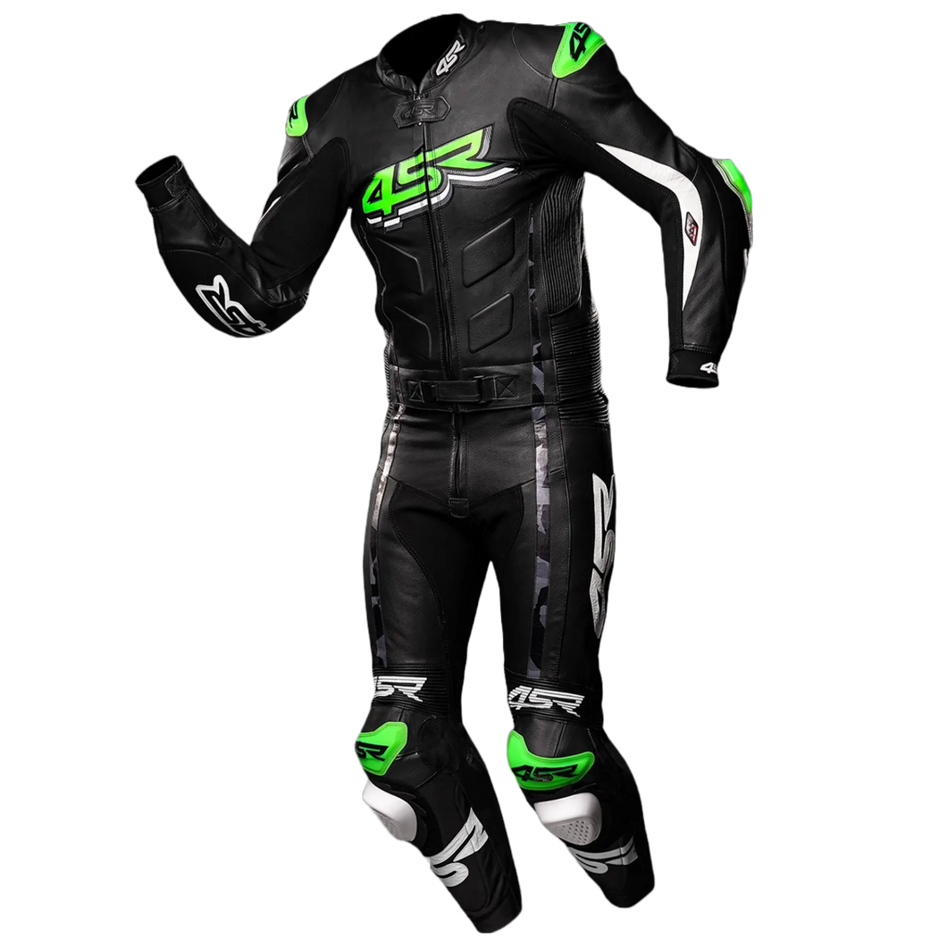 4SR RR EVO III Monster Green Z AR Motorcycle Racing Suit