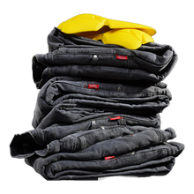 Load image into Gallery viewer, 4SR Club Sport Motorcycle Jeans (Gray) Stacked and Folded View