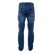 Load image into Gallery viewer, 4SR Club Sport Motorcycle Jeans (Blue) Back View