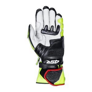 4SR Stingray Race Spec Racing Gloves (Yellow) Back of the hand view