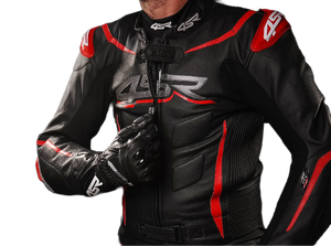 4SR Sport Cup 3 Gloves (Black) Worn with a race suit
