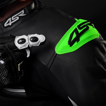 Load image into Gallery viewer, 4SR RR EVO III Monster Green Z AR Motorcycle Racing Suit Shoulder