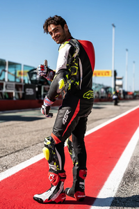 4SR Camo AR Motorcycle Racing Suit Worn on the track