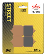 Load image into Gallery viewer, SBS Sintered Brake Pads 870HS (Front) - Street Performance