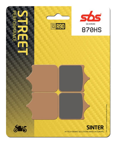 SBS Sintered Brake Pads 870HS (Front) - Street Performance