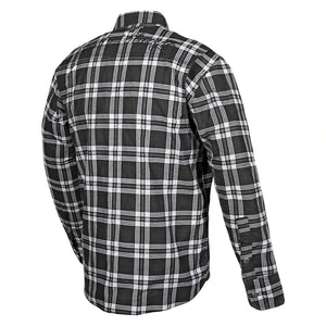 Speed and Strength - Black Nine Reinforced Moto Shirt (Black/White) Rear View