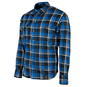 Speed and Strength - Black Nine Reinforced Moto Shirt (Blue/Black)