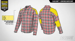Speed and Strength - Black Nine Reinforced Moto Shirt Reinforced Moto Shirt