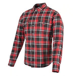 Speed and Strength - Black Nine Reinforced Moto Shirt (Red/Black)