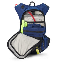 Load image into Gallery viewer, USWE Raw 12 Backpack with 3L Hydration Bladder (Blue) Open