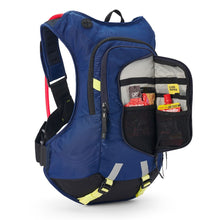 Load image into Gallery viewer, USWE Raw 12 Backpack with 3L Hydration Bladder (Blue) Open 