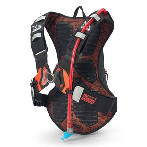 USWE Raw 12 Backpack with 3L Hydration Bladder (Orange) Back