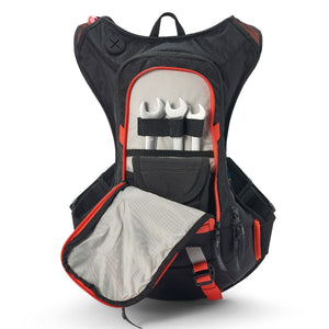 USWE Raw 12 Backpack with 3L Hydration Bladder (Orange) With Tools
