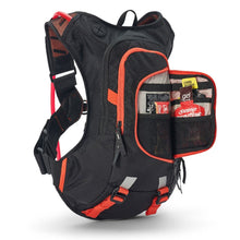 Load image into Gallery viewer, USWE Raw 12 Backpack with 3L Hydration Bladder (Orange) Open
