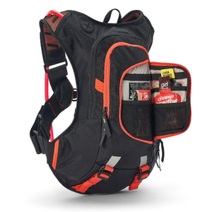 USWE Raw 12 Backpack with 3L Hydration Bladder (Orange) Open