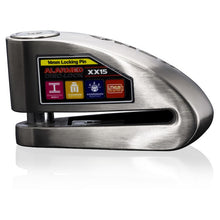 Load image into Gallery viewer, Xena XX15 Stainless Steel Disc-Lock with Alarm Side View