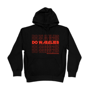 DO WHEELIES, Yammie Noob Black Hoodie