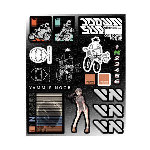 9x11 Yammie Noob Sticker Sheet