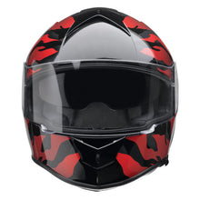 Load image into Gallery viewer, Z1R Warrant Helmet (Black/Red) Front View