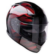 Load image into Gallery viewer, Z1R Warrant Helmet (Black/Red) Quarter View