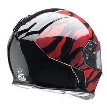 Load image into Gallery viewer, Z1R Warrant Helmet (Black/Red) Back View
