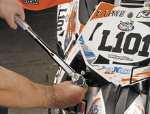 Load image into Gallery viewer, BikeMaster Adjustable Micrometer Torque Wrench In use