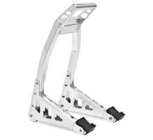 Load image into Gallery viewer, BikeMaster Universal Aluminum Stand Polished Front