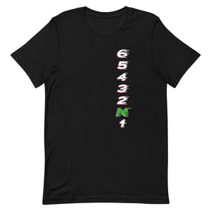 1 Down 5 Up Classic Tee Shirt (White Number)